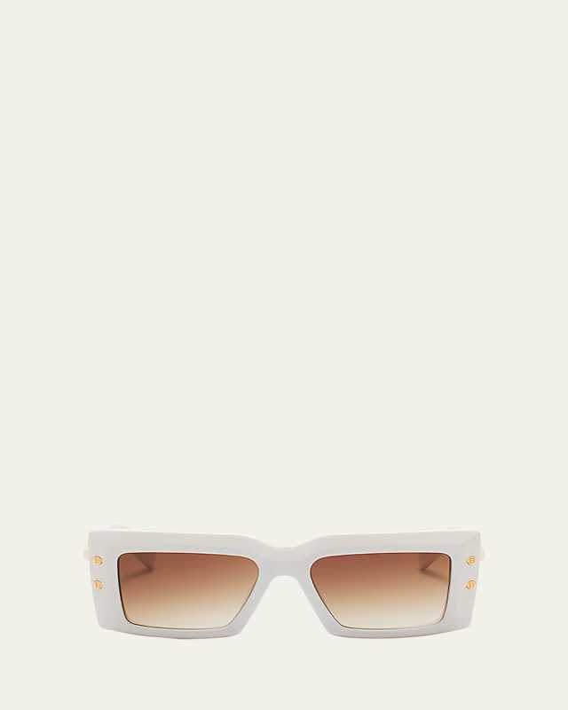 Imperial Acetate & Titanium Rectangle Sunglasses